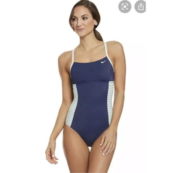 Nike Other - Nike Women's Laser Crossback Chlorine Resistant One Piece Swimsuit - Medium
